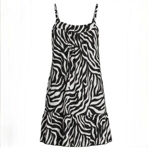 Girls Zebra Print Sun Dress
